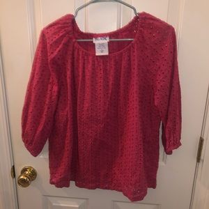Blair Raspberry Pink Women’s Knit Blouse Medium